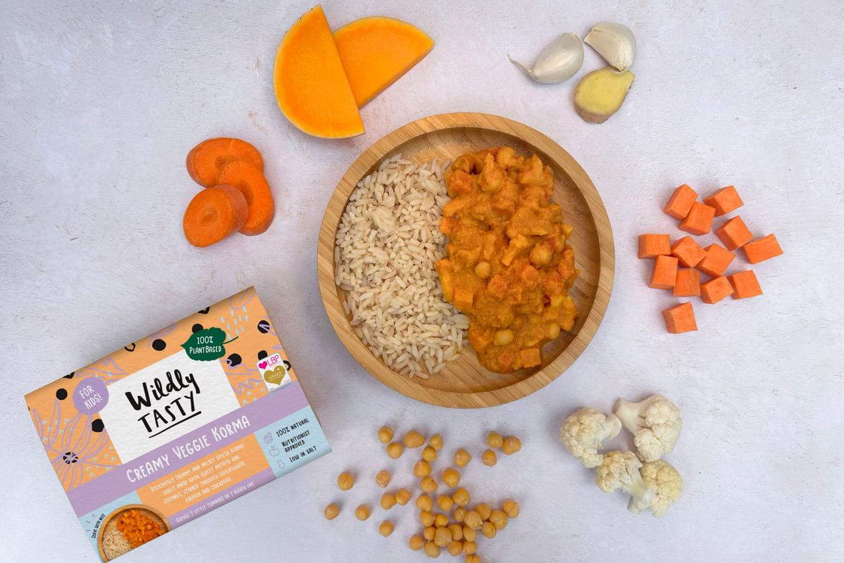 Kids Creamy Veggie Korma (serves 1-2)