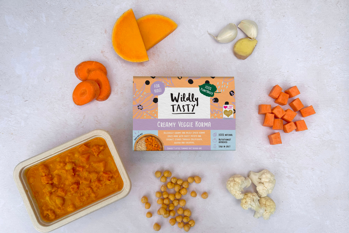 Kids Creamy Veggie Korma (serves 1-2)