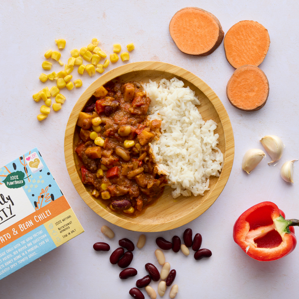 Kids Sweet Potato & Bean Chilli - Available on Ocado