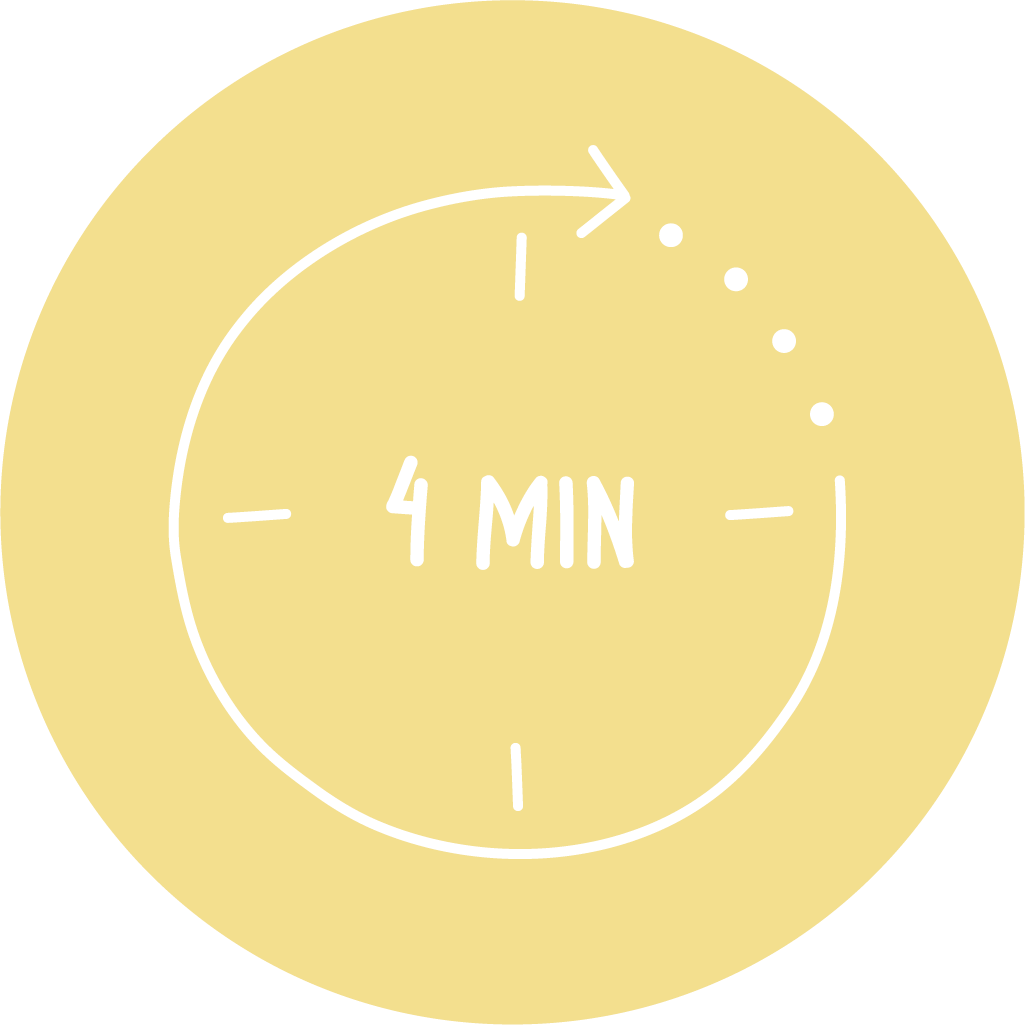 A 4 minute timer