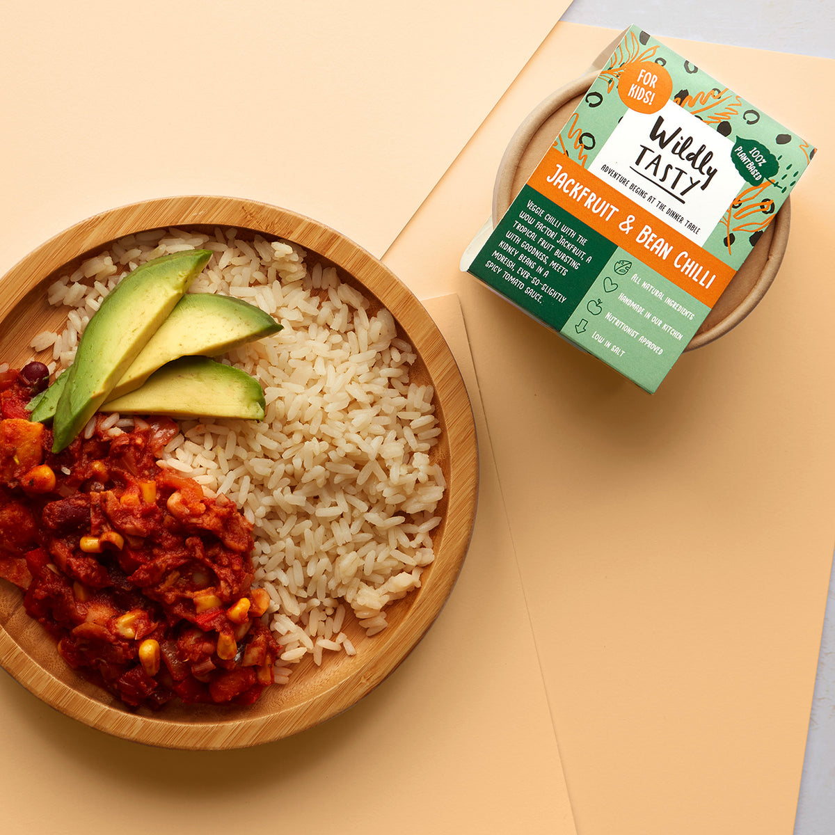Mild Jackfruit &amp; Bean Chilli