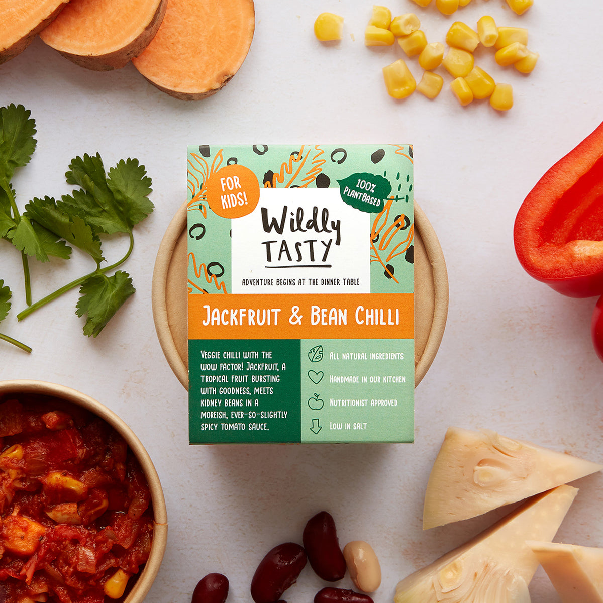 Mild Jackfruit &amp; Bean Chilli